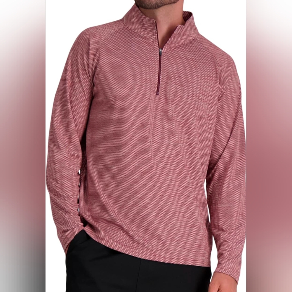 Haggar Long Sleeve Performance Quarter Zip Shirt Size XXL New with Tags!